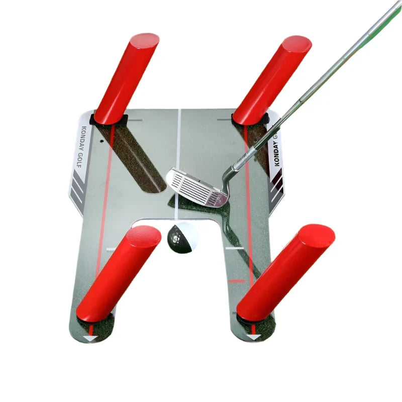 Perfect Your Swing  Golf Training Mirror with Speed Rods