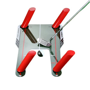 Perfect Your Swing  Golf Training Mirror with Speed Rods