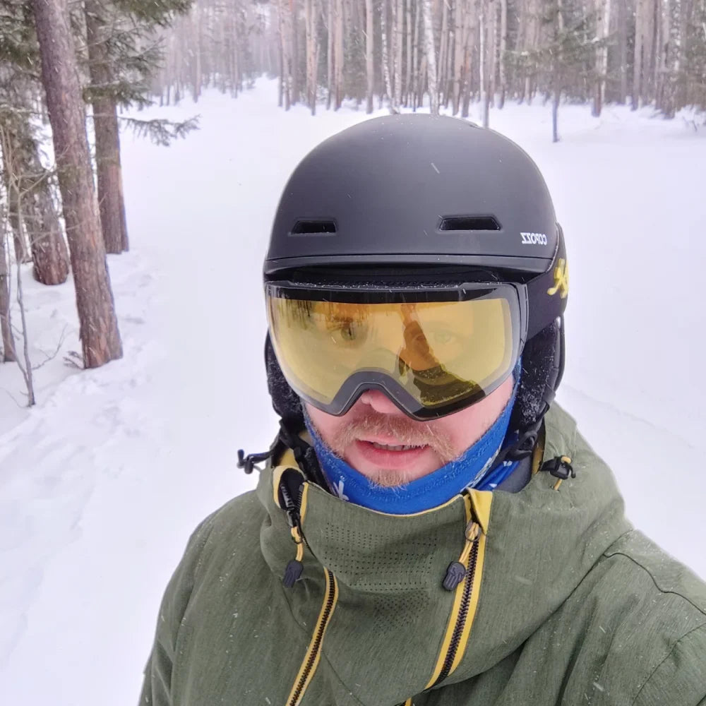 Confidence on the Slopes Half Covered Ski Helmet