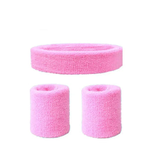Cotton Sweatband Bundle Headband and Wristbands