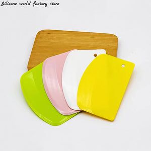 Silicone Cream Spatula Dough Scraper Cake Cutter Baking Tool