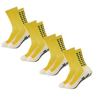 4 Pack Men s Anti Slip Soccer Socks