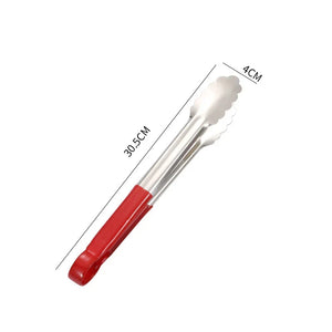 Stainless Steel BBQ Tongs Salad Bread Serving Clamp Kitchen Utensils