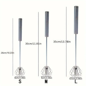 Stainless Steel Semi-Automatic Egg Beater Mixer for Easy Mixing and Beating