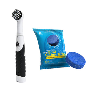 Pursonic Home Cleaning Power Bundle – Cordless Power Scrubber + Automatic Toilet Bowl Cleaner Tablets by Pursonic