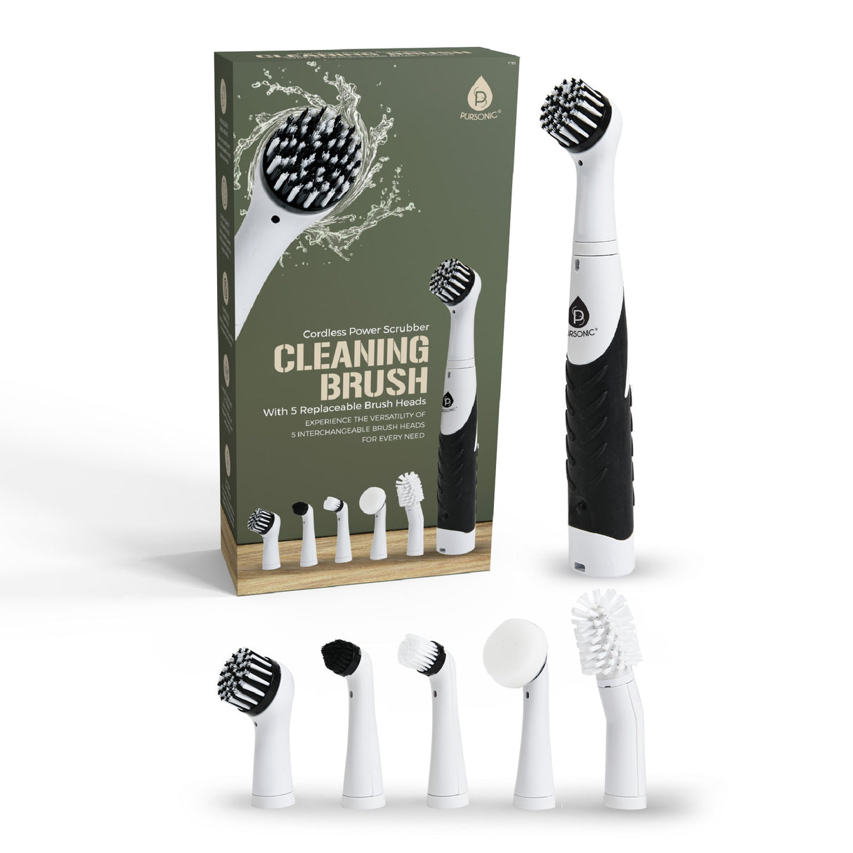 Cordless Power Scrubber Cleaning Brush – Power and Precision for Sparkling Clean by Pursonic