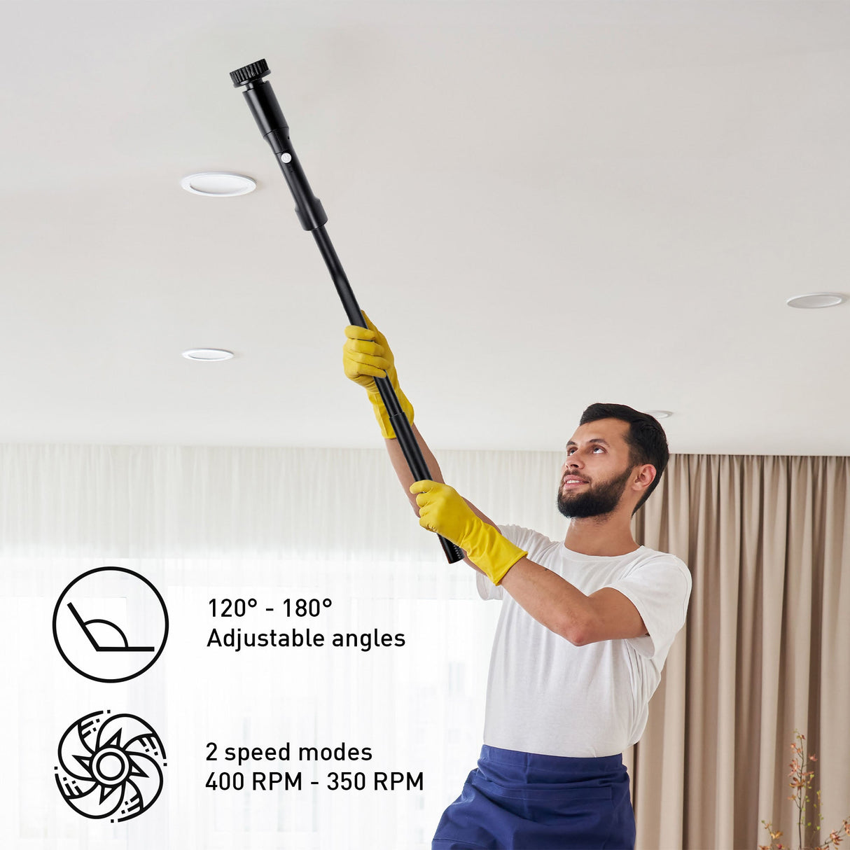 Pursonic CleanMax Duo Bundle: USB Rechargeable Cordless Handheld Vacuum Cleaner + Electric Scalable Scrubber Brush by Pursonic