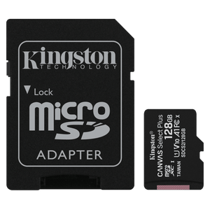 Kingston microSDXC Canvas Select Plus 128GB Memory Card and Adapter by Kingston