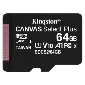 Kingston microSDXC Canvas Select Plus 64GB Memory Card and Adapter by Kingston