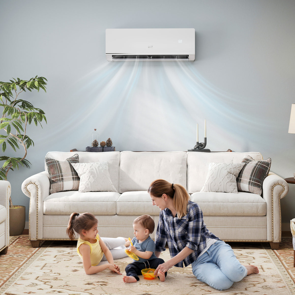 SEERXtreme Series ENERGY STAR Certified 12000 BTU 24 SEER2 115V Mini Split AC with Wall Mounting Bracket