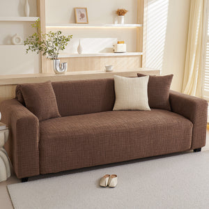 Embossed Lines Couch Covers Stretchable Non-Slip & Washable Sofa Slipcovers