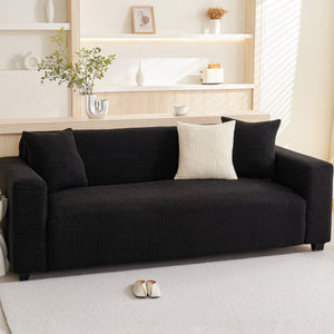 Embossed Lines Couch Covers Stretchable Non-Slip & Washable Sofa Slipcovers