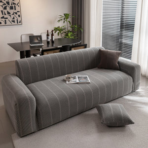 High Stretch Chevron Sofa Cover, Soft Washable Textured Jacquard Slipcover for Couch