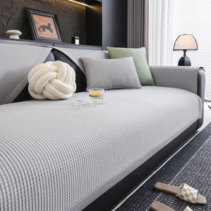 Non-Slip Cooling Breathable Couch Protector Towel, Lightweight Slipcover for Sofas