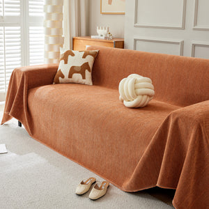 Herringbone Oversized Chenille Couch Throw Cover Sofa Slipcovers Couch Covers for Sectional Couches