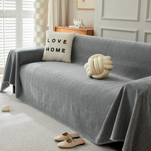 Herringbone Oversized Chenille Couch Throw Cover Sofa Slipcovers Couch Covers for Sectional Couches