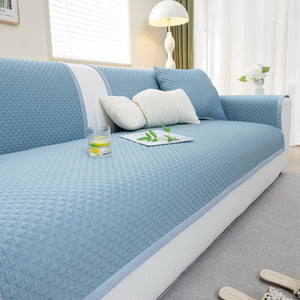 Non-Slip Diamond Quilted Sofa Cover, Separate Pieces Sectional Couch Protector