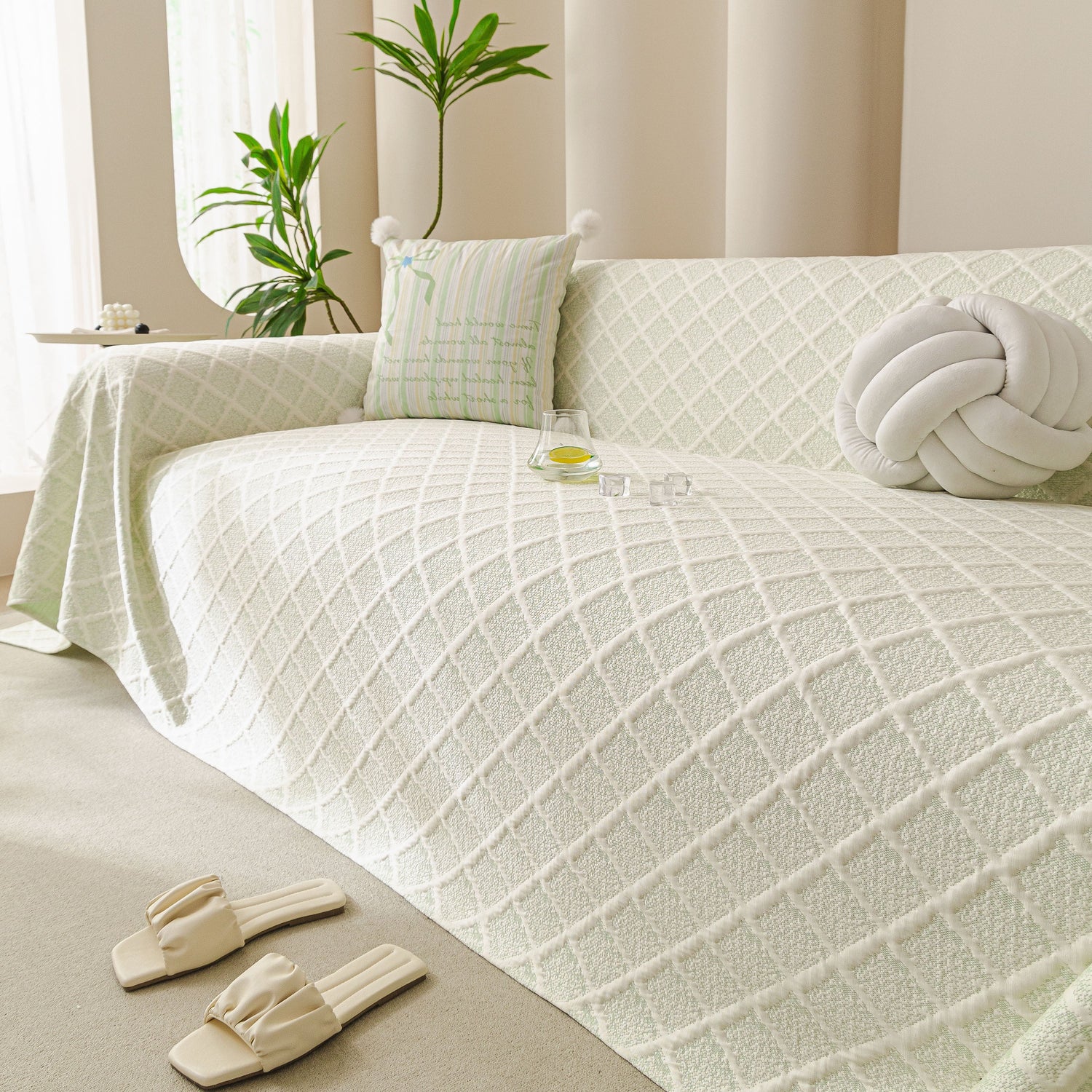 Cooling Couch Cover Throw, Washable Breathable Summer Bed Cover Sofa Protector Covers