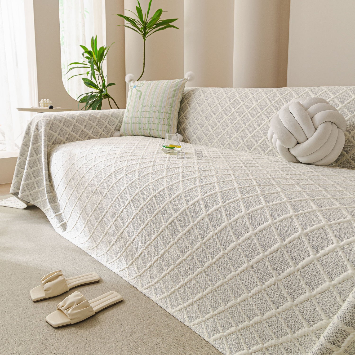 Cooling Couch Cover Throw, Washable Breathable Summer Bed Cover Sofa Protector Covers