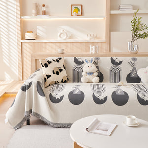 Decorative Throw Blankets for Couch Reversible Chenille Furniture Throw Covers for Sectional Sofa