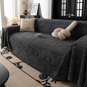 Soft Plush Fleece Throw Blanket for Couch Solid Cute Warm Couch Cover Blanket for Winter