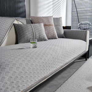 Geometric 3D Sofa Cover, Non-Slip Couch Protector for Seat, Backrest & Armrest