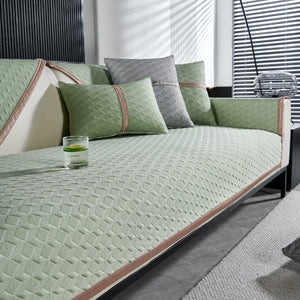 Geometric 3D Sofa Cover, Non-Slip Couch Protector for Seat, Backrest & Armrest