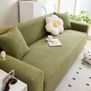 Fleece Stretch Sofa Slipcover Washable Soft Spandex Couch Cover Furniture Protector
