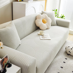 Fleece Stretch Sofa Slipcover Washable Soft Spandex Couch Cover Furniture Protector
