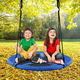 2-in-1 40 Inch Kids Hanging Chair Detachable Swing Tent Set-Green