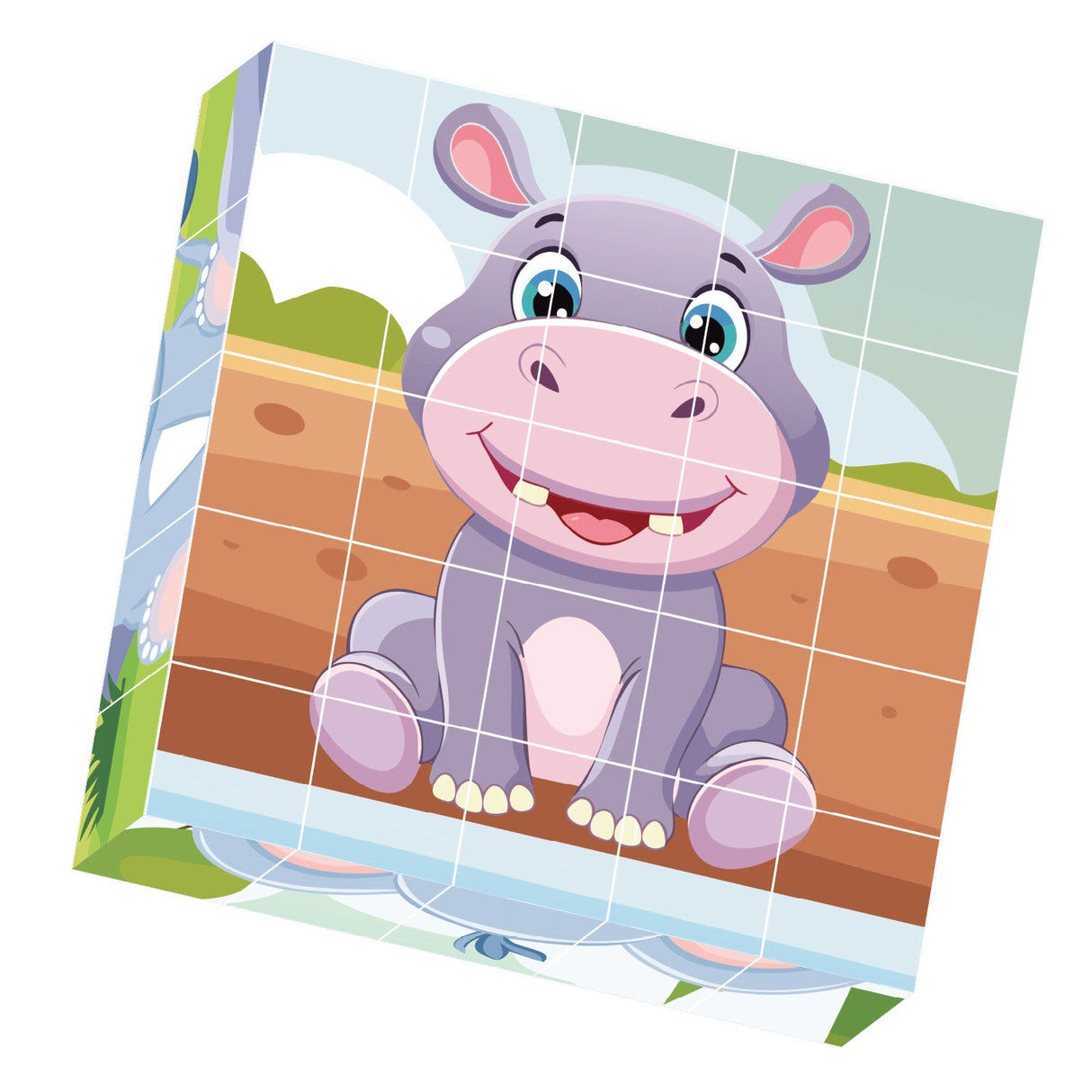 Contixo ST10 25-Piece Magnetic Jungle Animal Puzzle Blocks – 6 Puzzles in One by Contixo