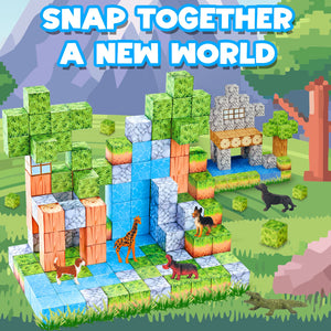 Contixo ST14 Magnetic Blocks, 145 PCS Magnetic Building Cube Game, Sensory Toys for Boys & Girls, STEM Stacking Toy Gifts for Age 3-12 by Contixo