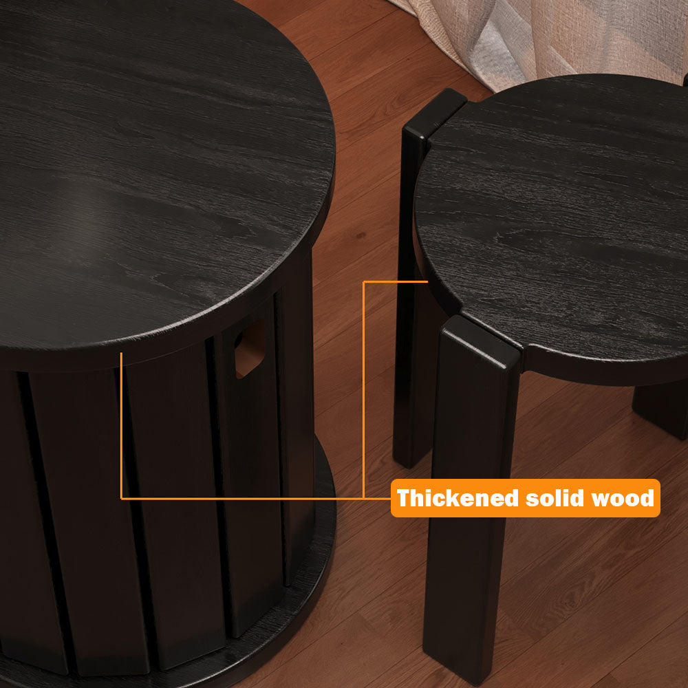 4-in-1  Solid Wood Stool Side Table