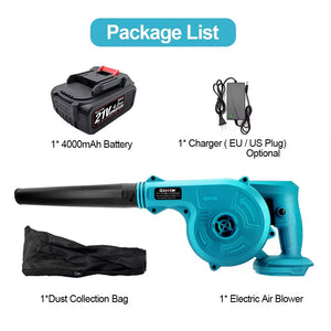 2 In 1 Electric Air Blower Garden Cordless Vacuum Cleaner Dust Computer Collector Handheld Power Tools For Makita 18V Battery