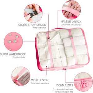 7/8/9/10/11 Pcs Set Travel Organizer Storage Bags Suitcase Packing Cubes Set Cases Portable Luggage Clothes Shoe Tidy Pouch