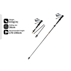 Ultralight & Foldable Trekking Poles For Comfortable Hiking & Trekking