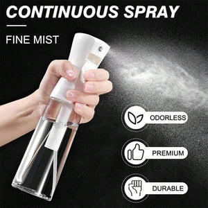 1-Pack (200ml) High-Pressure Continuous Fine Mist Spray Bottle — Hair Styling Tool; Suitable for Bathrooms, Bedrooms, Kitchens, Dressing Tables, Salons, and Barbershops; Travel Essential; Multi-Purpose Sprayer & Refillable