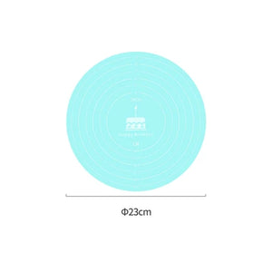 Round Silicone Pastry Mat Non-stick Baking Kneading Pad Non-slip Cooking Tool