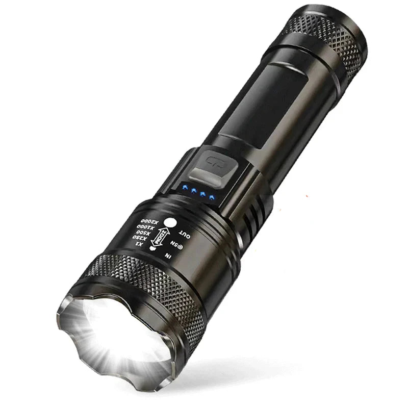 Powerful Rechargeable LED Flashlight