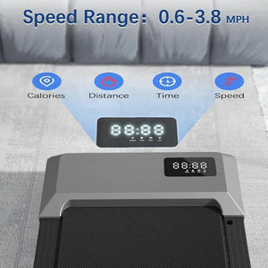 300lbs Home Treadmill: 2.5HP 2-in-1 Walking Pad & Running Machine