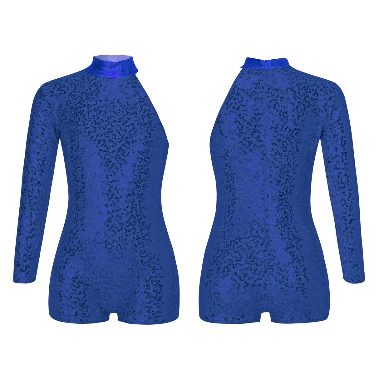 Girls' Ballet Leotard with Sequin Zipper