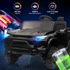 Dual Motor 4WD Electric Ride On Truck for Kids