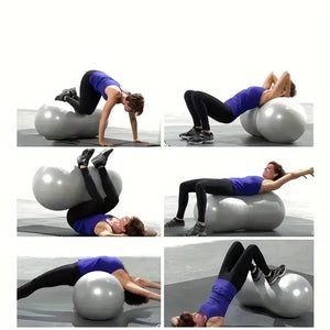 90cm Anti-Burst Peanut Yoga Ball for Home Workouts