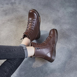 Crafted for Comfort DRKANOL Leather Ankle Boots