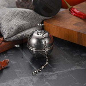 Stainless Steel Tea Infuser Ball Strainer Spice Diffuser with Chain