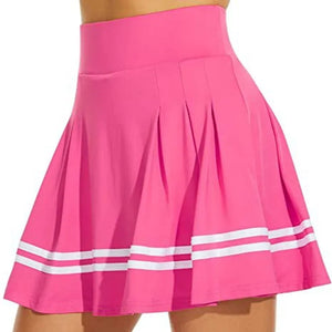 Women's High Waisted Running Skirt with Built in Shorts