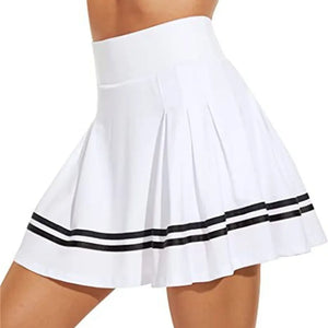 Women's High Waisted Running Skirt with Built in Shorts