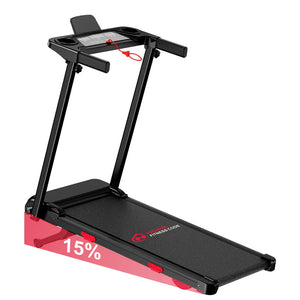 Folding Treadmill with incline Portable Treadmills Home with HandleBar,Walking Pad Foldable 3.0HP Quiet Brushless LED Dispay