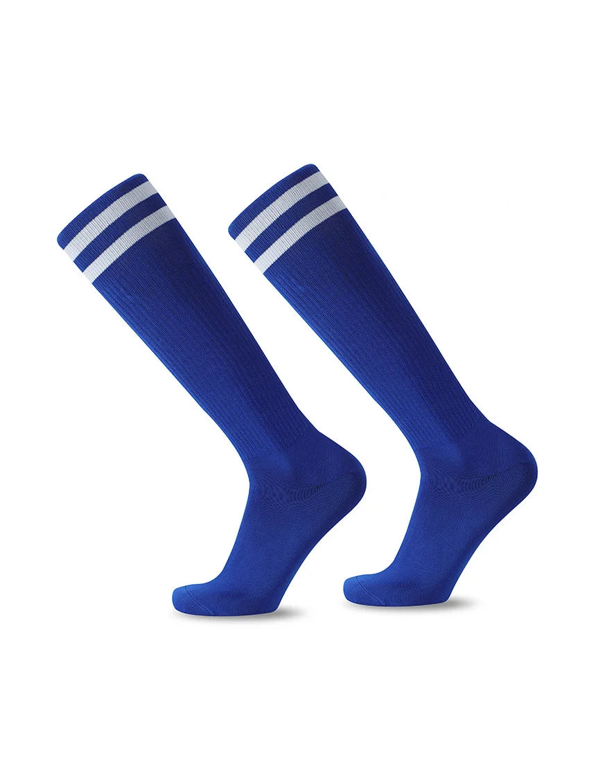 Striped Breathable Cotton Soccer Socks for Kids