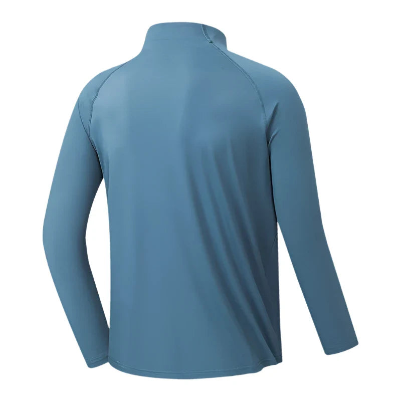 Long Sleeve Performance Polo Shirt for Men  Breathable  Comfortable
